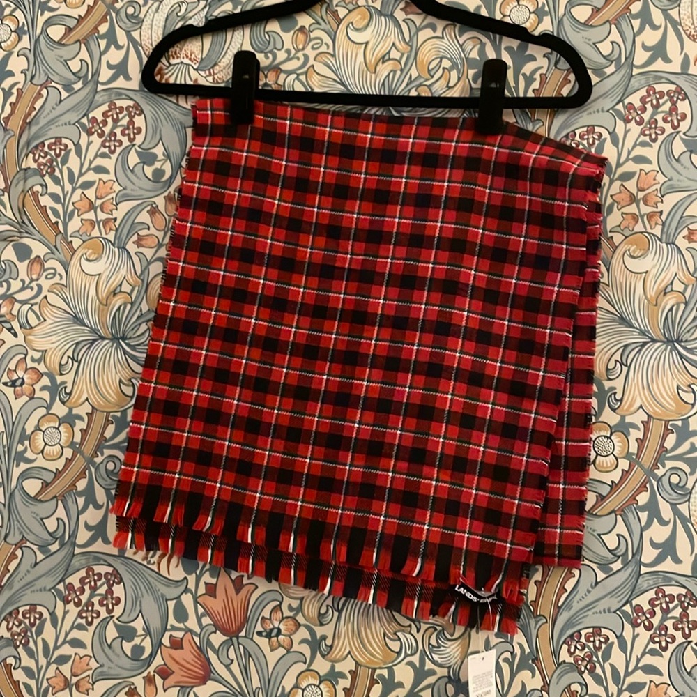Lands’ End Plaid Scarf
